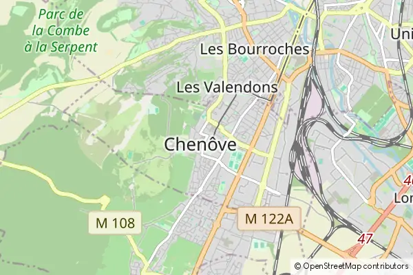 Mapa Chenôve