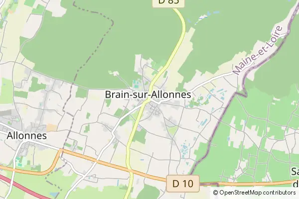 Mapa Brain-sur-Allonnes