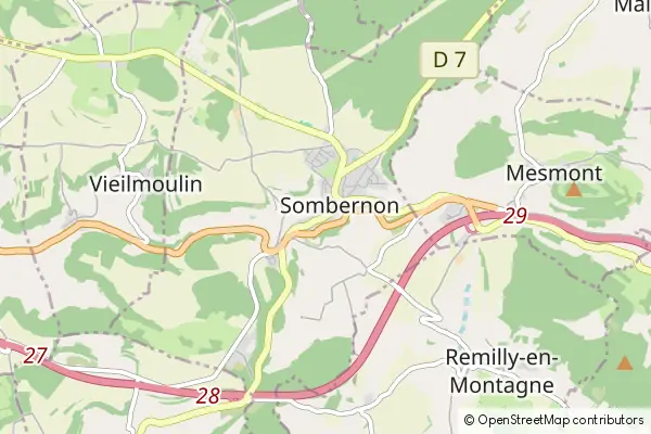 Mapa Sombernon