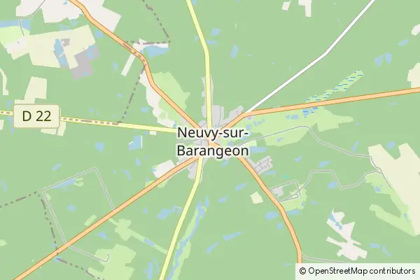 Mapa Neuvy-sur-Barangeon