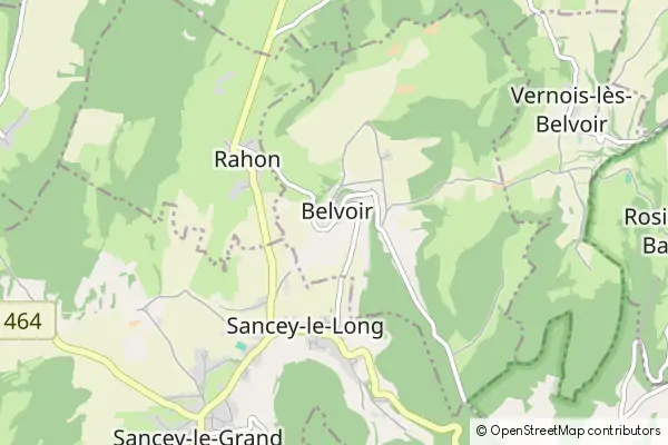 Mapa Belvoir