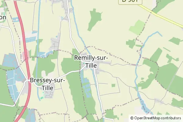 Mapa Remilly-sur-Tille