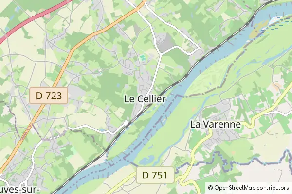 Mapa Le Cellier