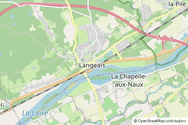 Mapa Langeais