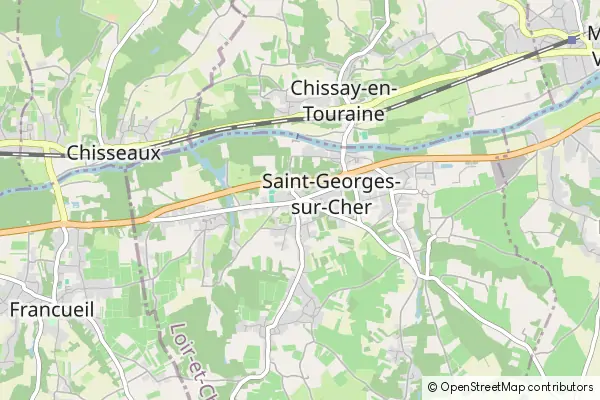 Mapa Saint-Georges-sur-Cher