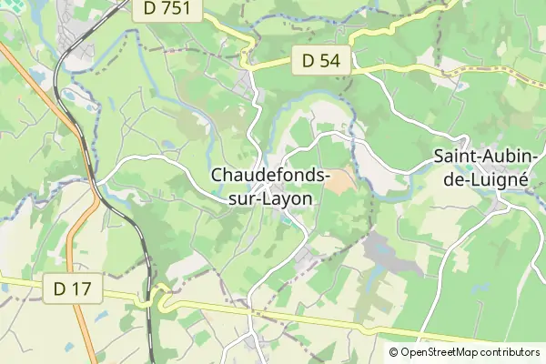 Mapa Chaudefonds-sur-Layon