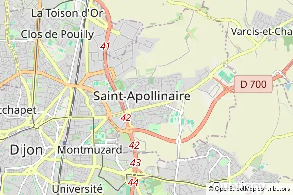 Mapa Saint-Apollinaire