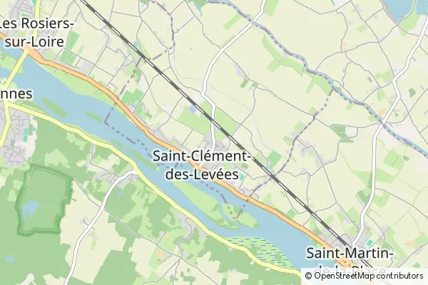 Mapa Saint-Clément-des-Levées