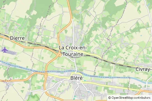 Mapa Croix-en-Touraine