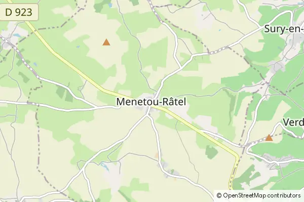 Mapa Menetou-Râtel