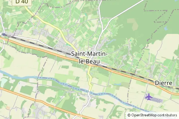 Mapa Saint-Martin-le-Beau