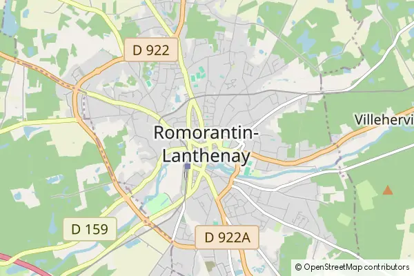 Mapa Romorantin-Lanthenay