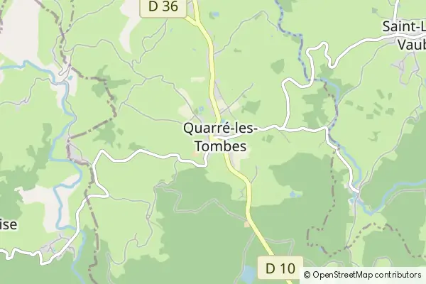 Mapa Quarré-les-Tombes