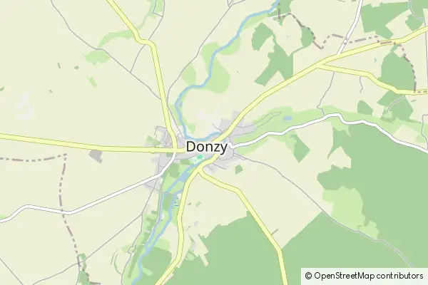 Mapa Donzy