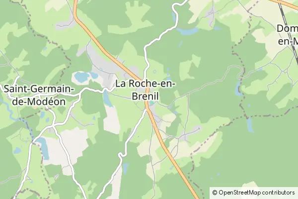 Mapa La Roche-en-Brenil