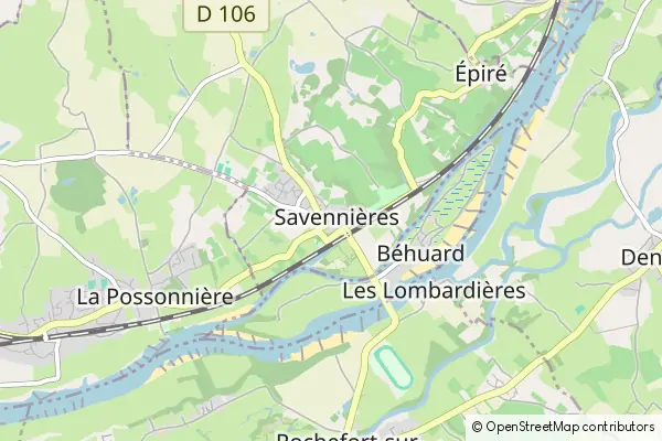 Mapa Savennières