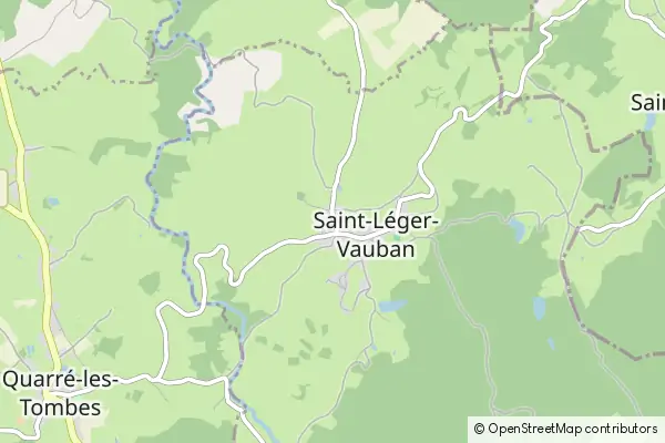 Mapa Saint-Léger-Vauban