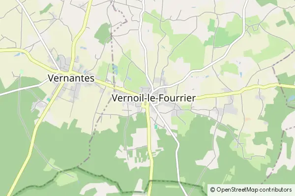 Mapa Vernoil-le-Fourrier