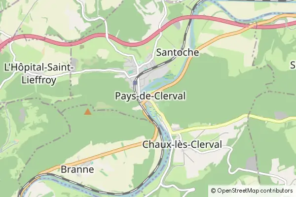 Mapa Clerval