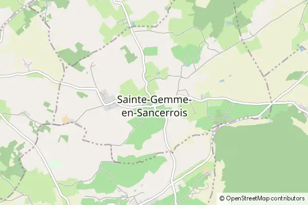 Mapa Sainte-Gemme-en-Sancerrois