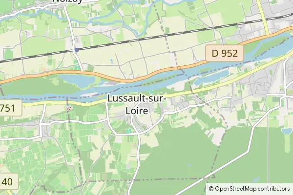 Mapa Lussault-sur-Loire