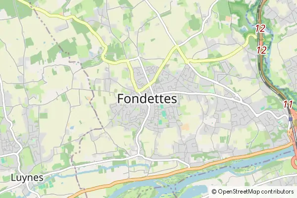 Mapa Fondettes