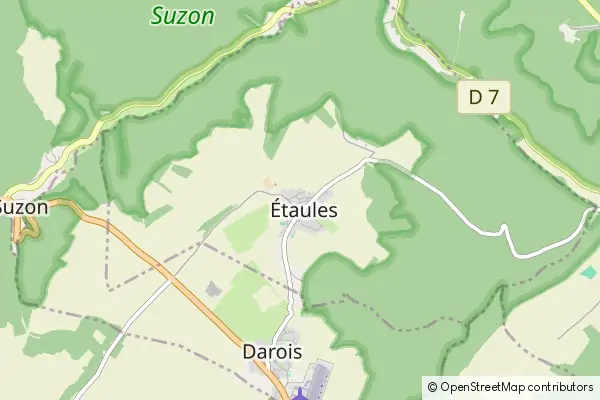 Mapa Étaules