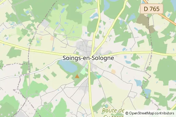 Mapa Soings-en-Sologne