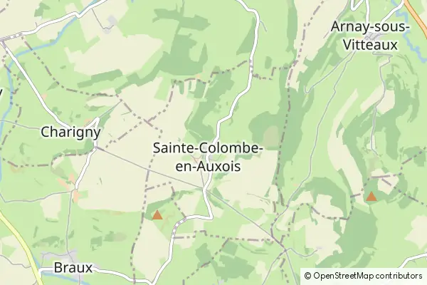 Mapa Sainte-Colombe-en-Auxois