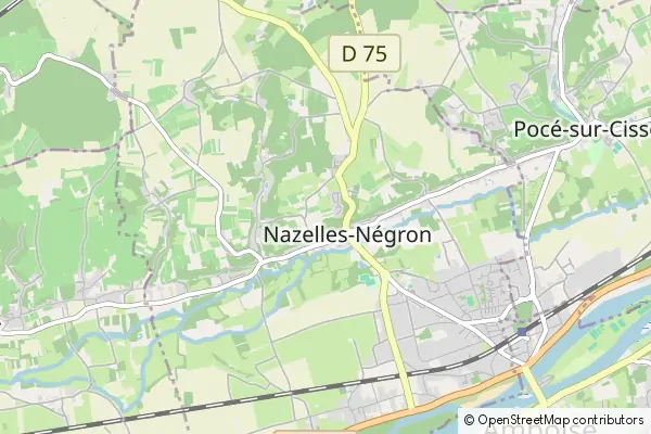 Mapa Nazelles-Négron