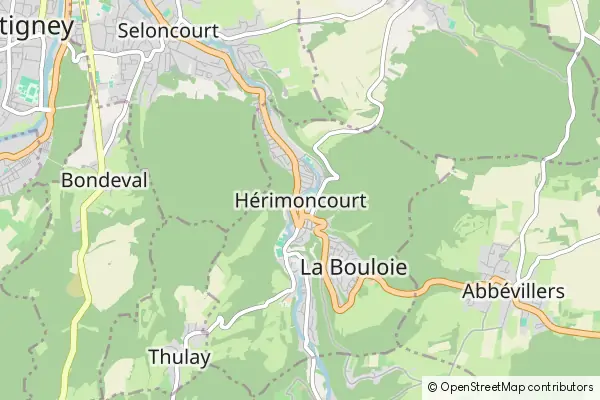 Mapa Hérimoncourt