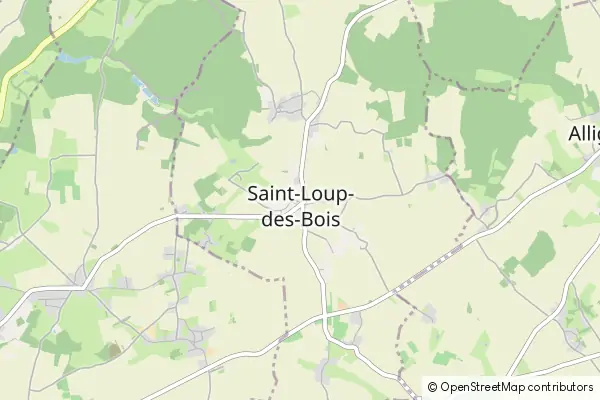 Mapa Saint-Loup