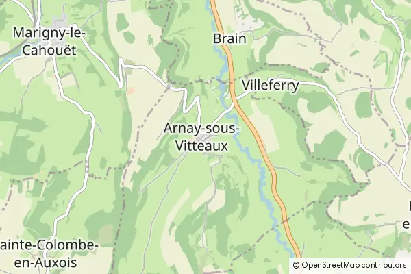 Mapa Arnay-sous-Vitteaux