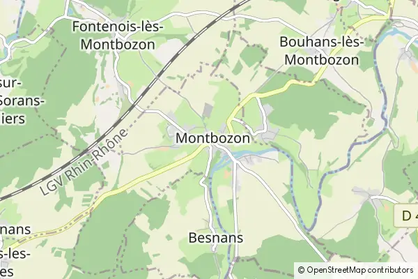 Mapa Montbozon