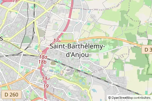 Mapa Saint-Barthélemy-d'Anjou