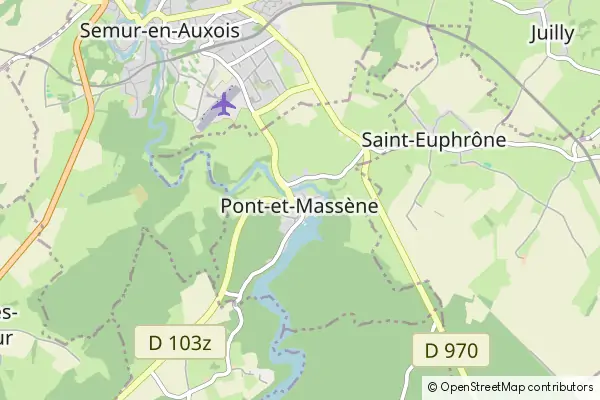 Mapa Pont-et-Massène