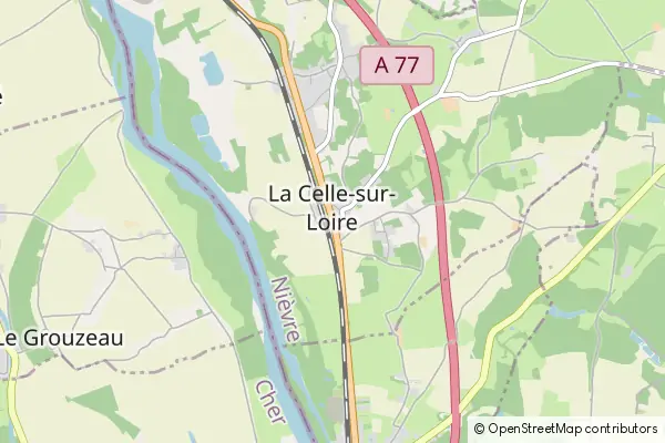 Mapa La Celle-sur-Loire