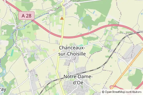 Mapa Chanceaux-sur-Choisille