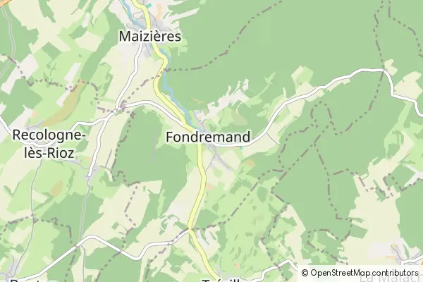 Mapa Fondremand