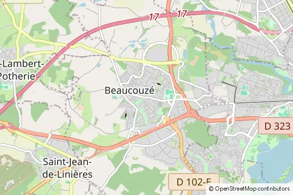 Mapa Beaucouzé