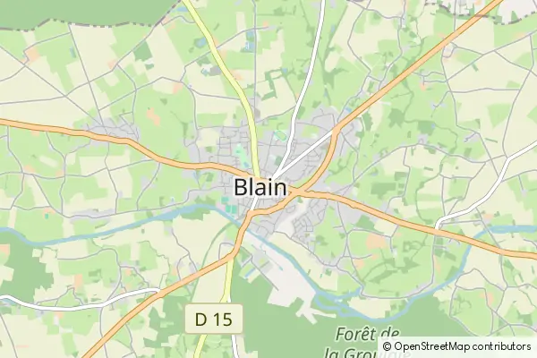 Mapa Blain