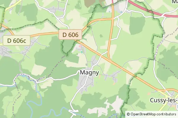 Mapa Magny