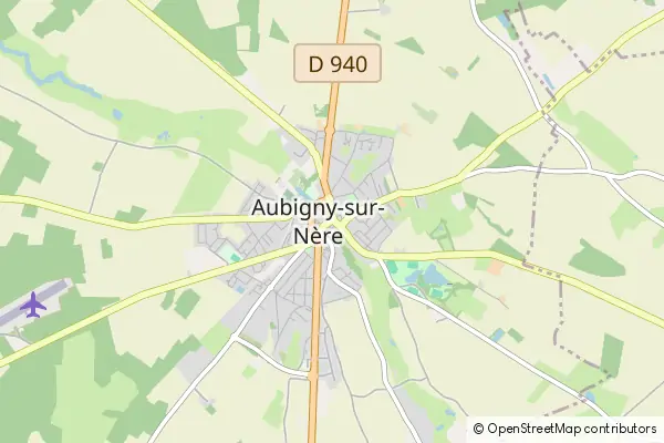 Mapa Aubigny-sur-Nère