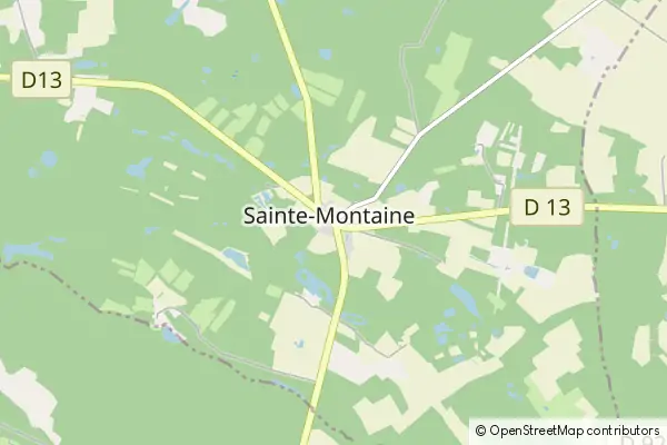 Mapa Sainte-Montaine