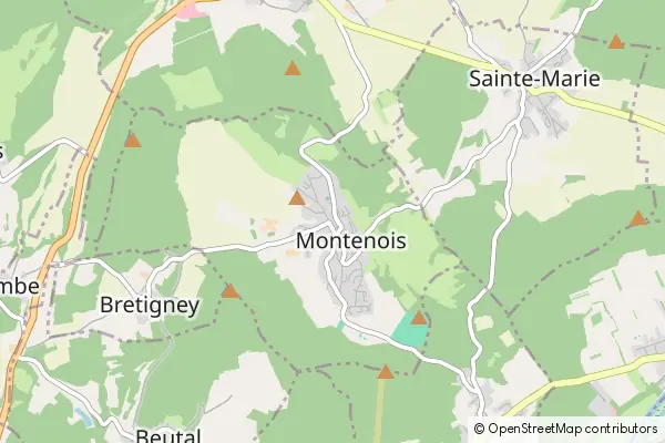 Mapa Montenois