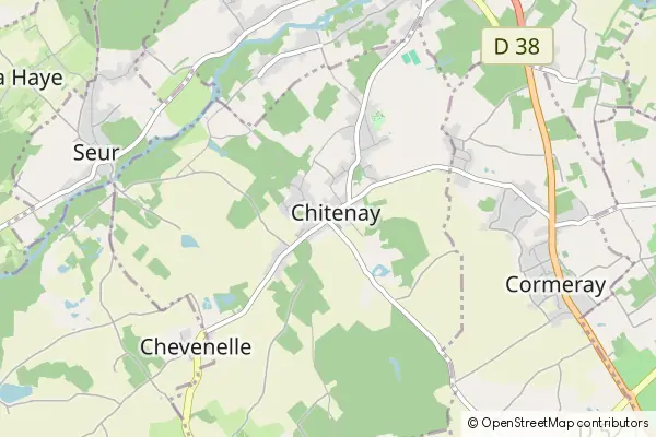 Mapa Chitenay