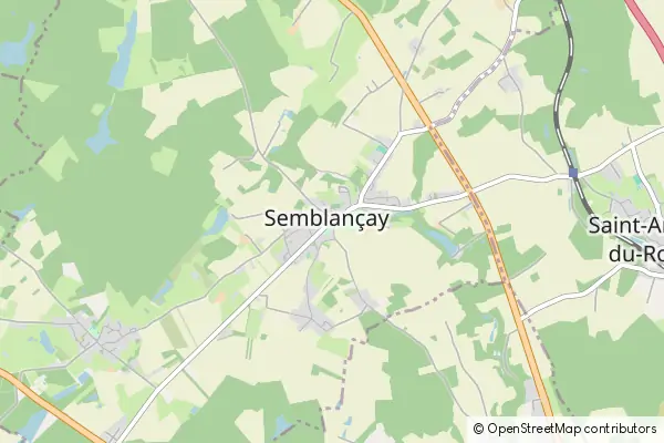 Mapa Semblançay