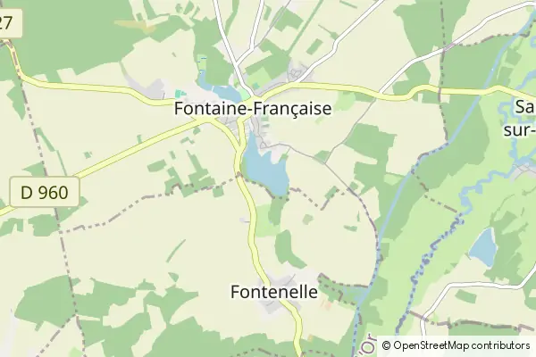 Mapa Fontaine-Française