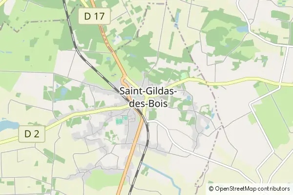 Mapa Saint-Gildas-des-Bois