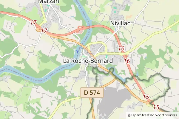 Mapa La Roche-Bernard